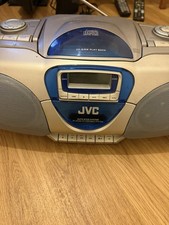 JVC RC-BX330SL CD Portable System Boombox AM/FM Radio Cassette - With Control 