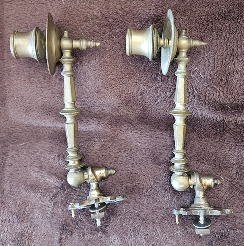 Vintage piano sconces brass - vintage,