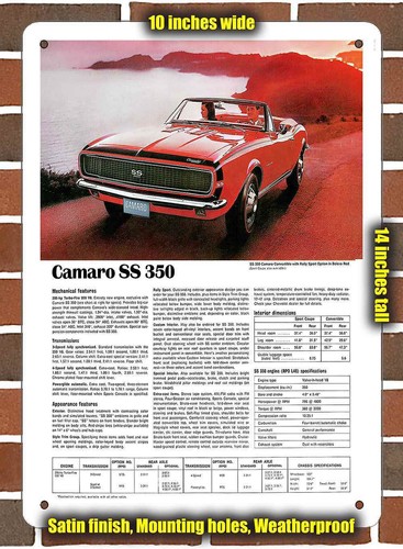 Metal sign 1967 chevrolet - metal,