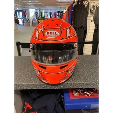 Bell KC7-CMR Kart Helmet Snell-FIA CMR-2016 Size 57 (7 1/8) Orange *Paint Chip*