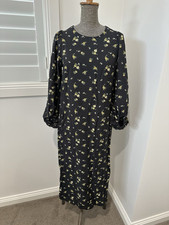 H&M Black Yellow Ditsy Floral