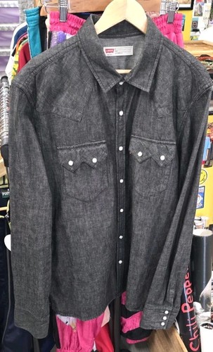 Levis black denim - levis, shirt