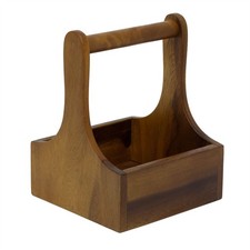 Acacia Wood Condiment Holder |