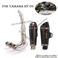 For Yamaha MT09 FZ09 2014-2020 Full Exhaust System Manifold Link Pipe Mufflers