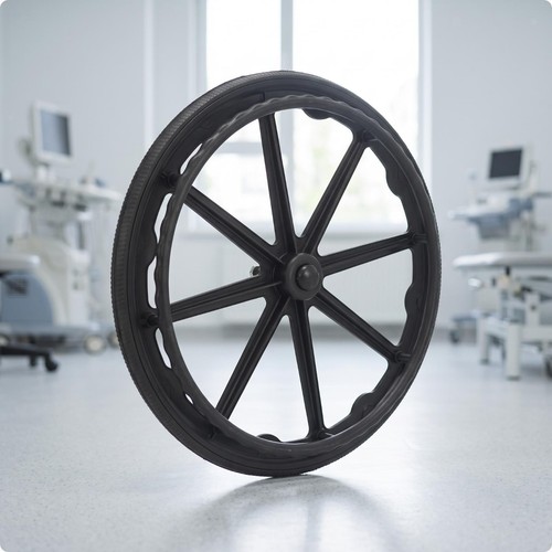 Wheelchair wheel with solid - wheel,