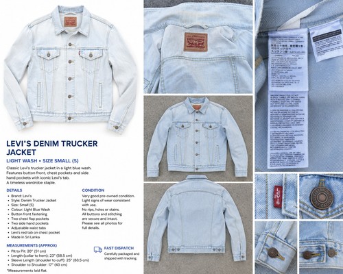Levi mens blue denim trucker - levi's,