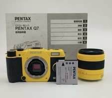 PENTAX Q7 12.4 MP Digital Camera yellow w. 5-15mm lens kit Free Ship