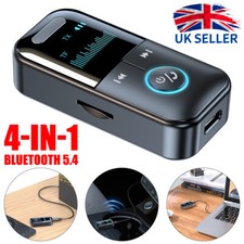 4-in-1 Wireless Bluetooth 5.4 Transmitter Receiver Adapter Audio 3.5mm Jack Aux