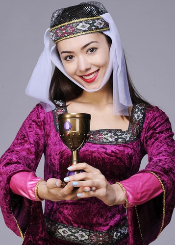 Medieval fancy dress jewelled - dress,