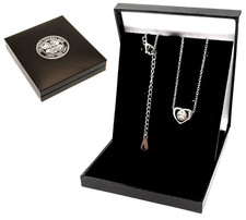 CELTIC FC HEART STAINLESS STEEL PENDANT NECKLACE & 50cm LONG CHAIN CFC