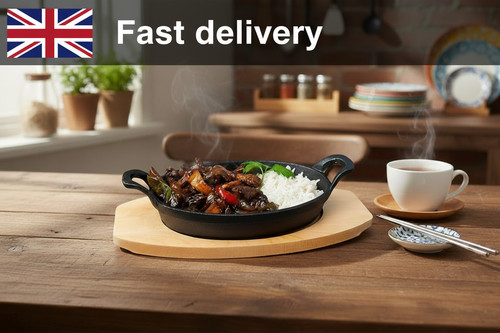 Cast iron sizzle - cast, platter