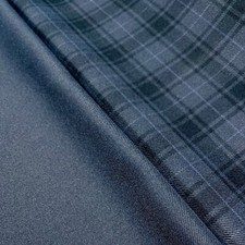 BMW E30 Overplaid Blue Indigo + Cheeks Fabric Seat Sport Cabrio Coupe M3 0381