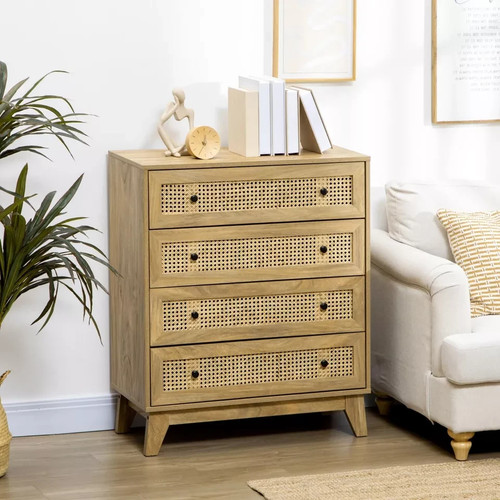 Rattan chest drawers 4 - rattan,