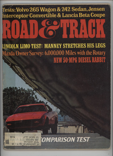 Road track april 1976 volvo - april,