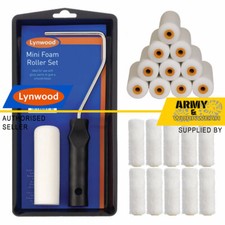 4" Mini Foam Paint Roller Set