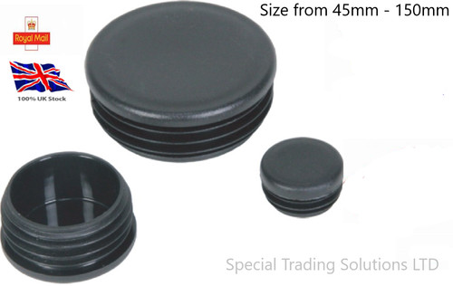 Round plastic insert - round, black