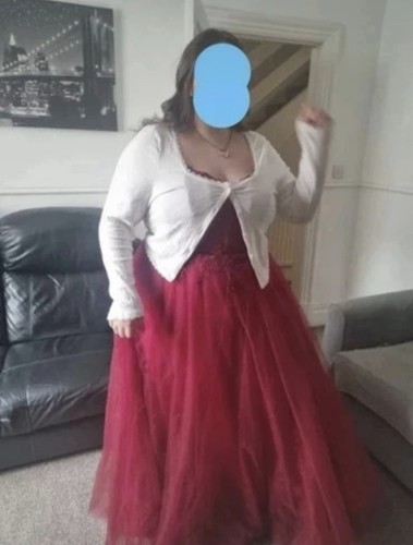 Red prom dress 2xl - red,
