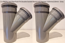 2 x PROFIL Soil Pipe Push Fit