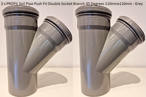 Profil soil pipe push fit - x,