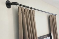 Curtain pole, curtail rail, industrial curtain rail, steampunk, vintage curtain