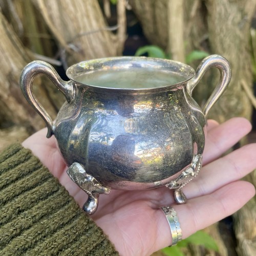 Small silver cauldron - small,