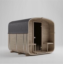 2,4m Barrel or Cube Outdoor Garden Sauna  FLAT PACK  FREE UK DELIVERY