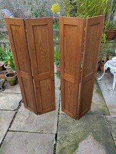 Vintage wooden window shutters