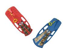 Large Snow Sledge Toboggan - Red or Blue (Kids Adult Plastic Sled Heavy Duty)