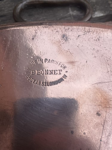 Vintage french hammered copper - french,