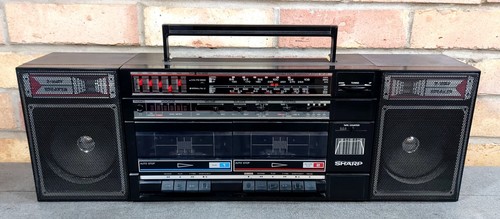 Vintage sharp 372e boombox - vintage, wf-372e