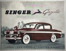 1959 Singer Gazelle Sales Brochure Sedan Rootes Motors Ltd England British Car
