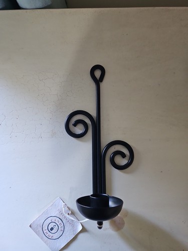 Wall mount metal candle - candle, holder