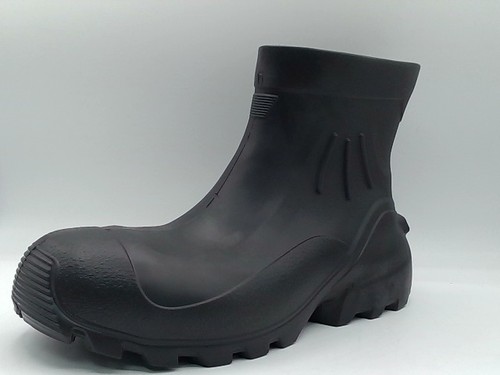 Black women short rain boots - black,