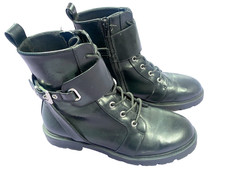 ASOS black low heel zipper