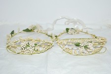 Matching Pair Of Antique Cream