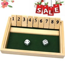 Shut The Box Dice Game Wooden