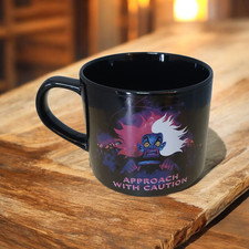 Disney Villains Cruella de Vil "Approach With Caution" Black Stoneware Mug