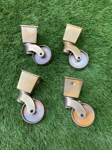 Solid brass furniture - brass, castors