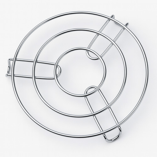 Stainless steel round trivet - stainless,