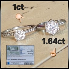 Classic 1.65ct Natural Round Diamond Engagement Ring Platinum Solitaire HUGE
