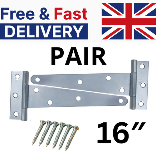 Tee hinges steel - 16'',