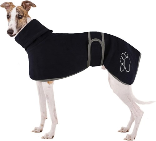 Greyhound fleece coat - greyhound,