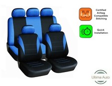 9 PCS FULL BLUE FABRIC SEAT