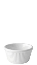 12 X Fluted White Ramekin
