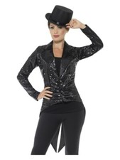 Womens Sequin Tailcoat Costume