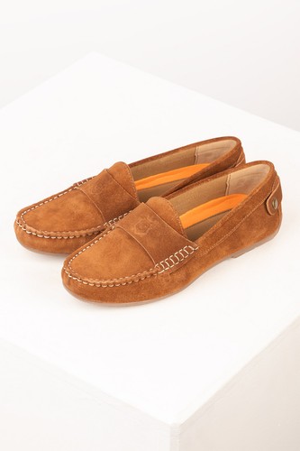 Ladies suede driving - suede, loafer