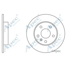 2x Brake Discs Solid For Opel