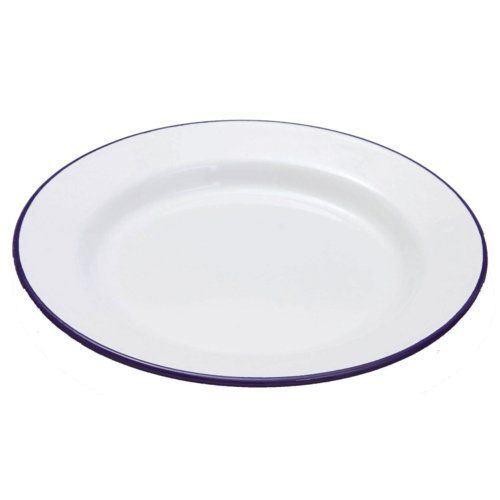 White enamel dinner - dinner, plate