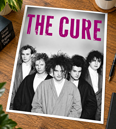 The cure band photo poster - the,