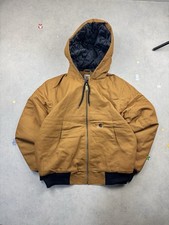 Brown / Mustard Large Canvas Jacket Vintage Style Carhartt Jacket / Coat